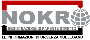 Nazionale Parente pi prossimo Iscrizione NOKR Internazionale Emergenza Informazione Maglia